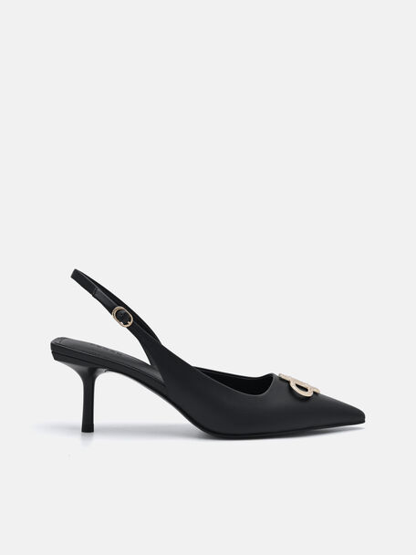 Pumps Slingback Kulit Ikon PEDRO, 