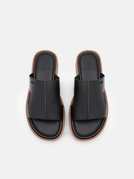 Sandal Slide Kulit, , hi-res