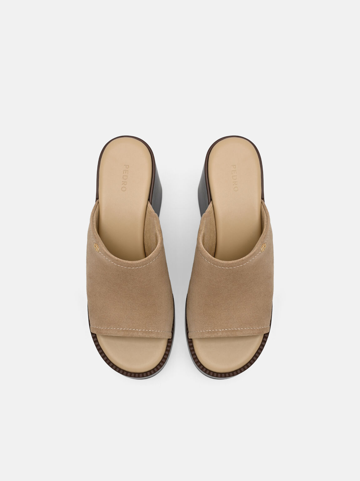Estella Suede Platform Wedge Sandals, , hi-res