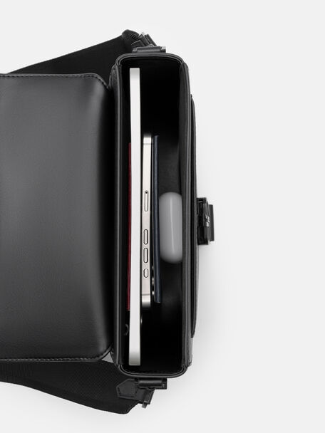 Tex Leather Crossbody Bag, , hi-res