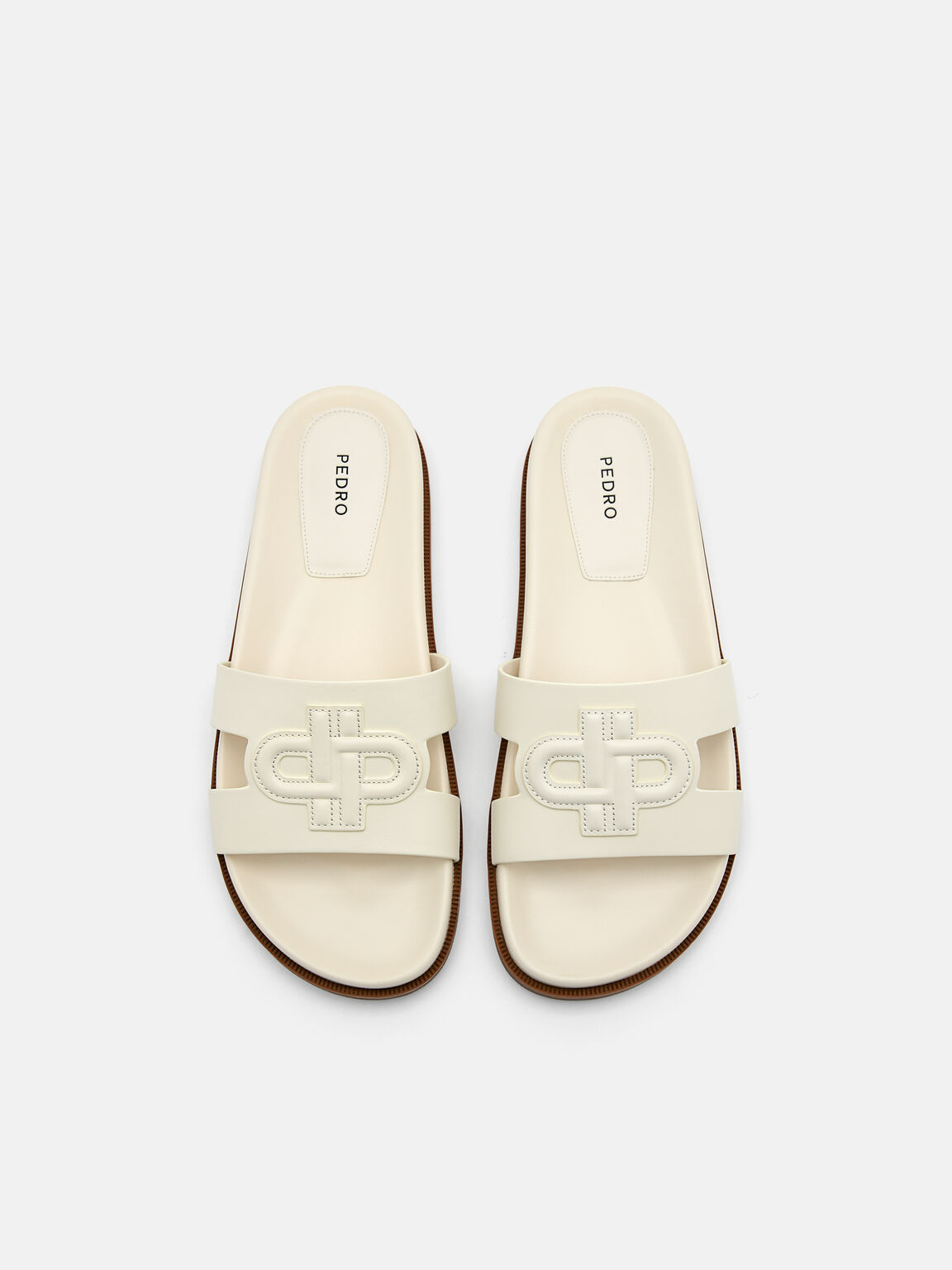 Sandal Kulit PEDRO Icon, Chalk, hi-res