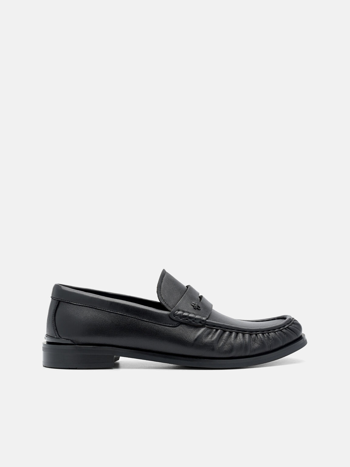 Leather Penny Loafers, , hi-res