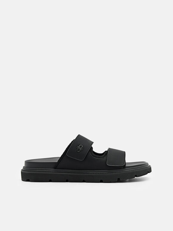 Bryson Strap Sandals, Black, hi-res