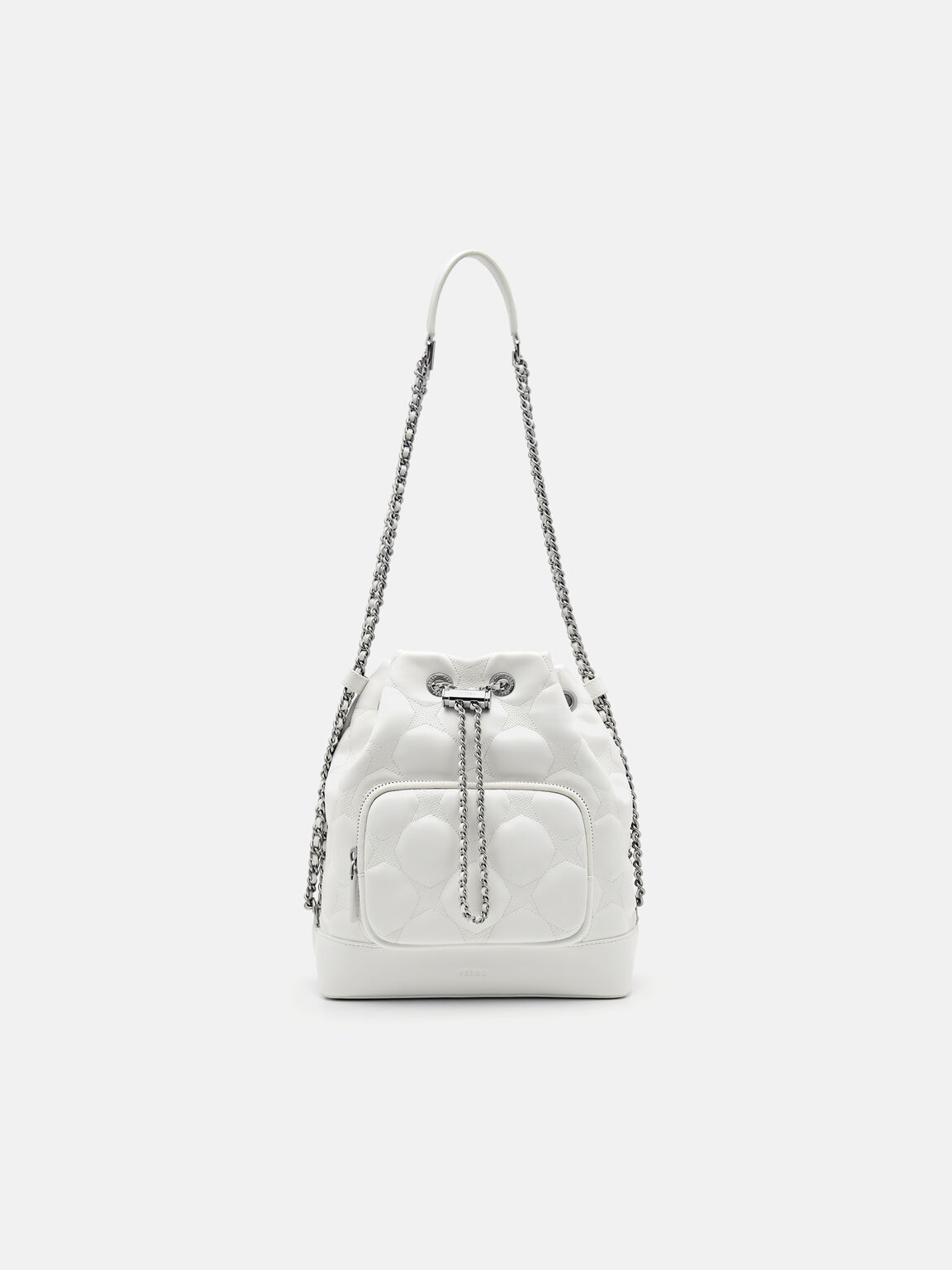 Maisie Bucket Bag, White, hi-res
