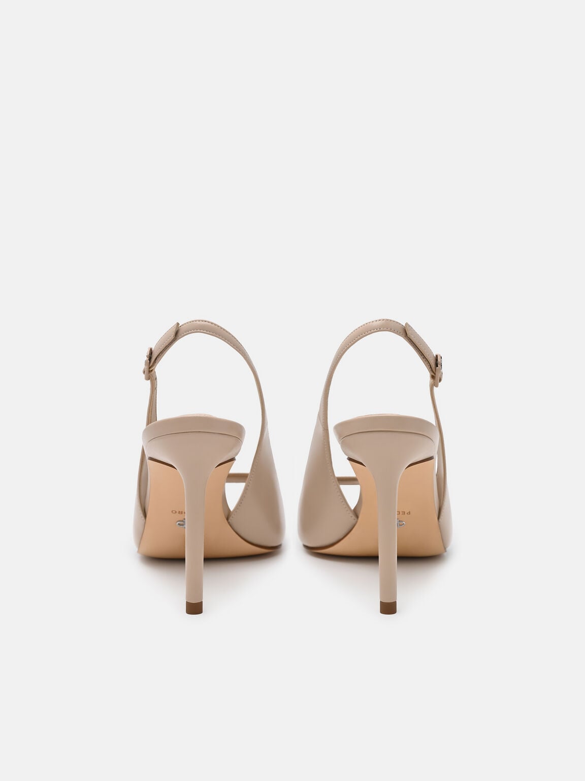 Marina Sandal Hak Kulit, 