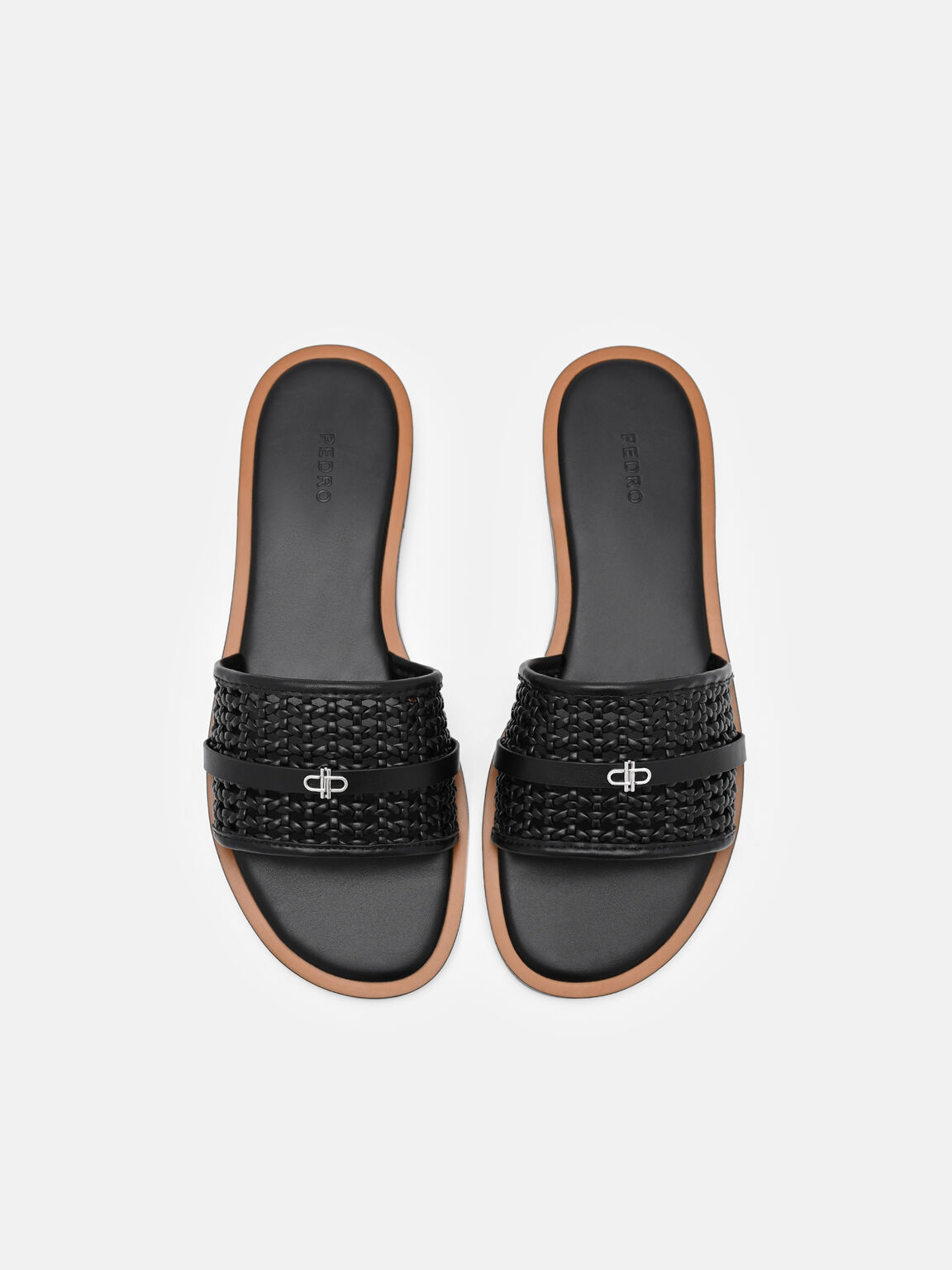 Sadie Woven Slide Sandals, , hi-res