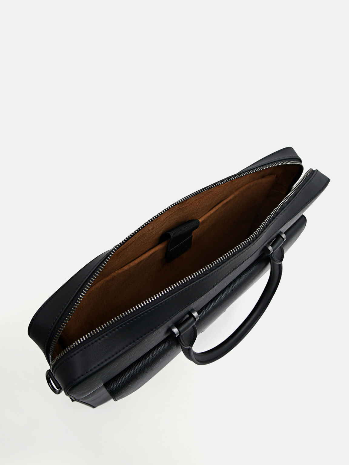 Henry Textured Leather Briefcase, 