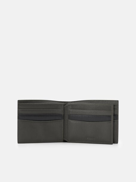 Leather Bi-Fold Flip Wallet, 