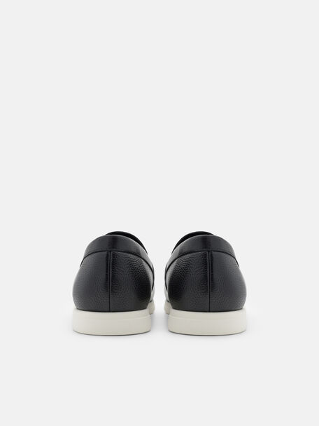 Tumbled Leather Loafers, , hi-res