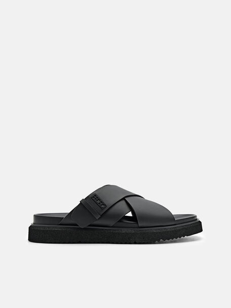 Dennis Cross Sandals, Black, hi-res
