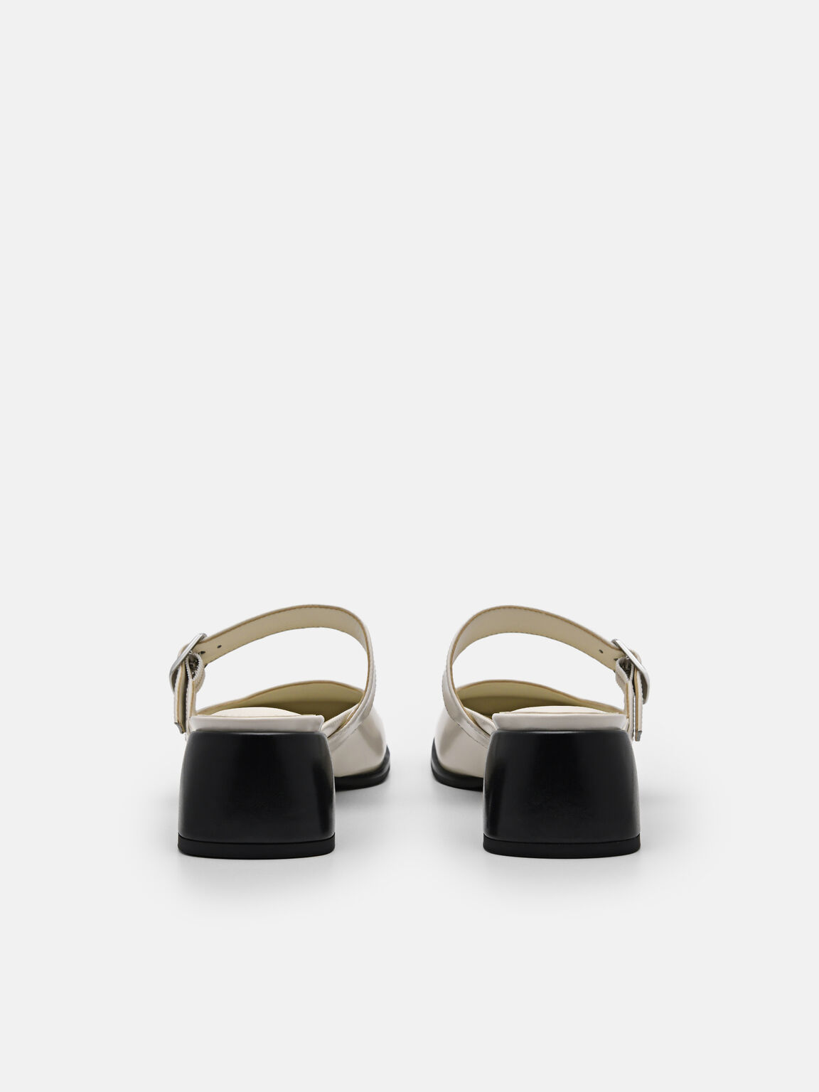 Varsha Leather Heel Mules, 