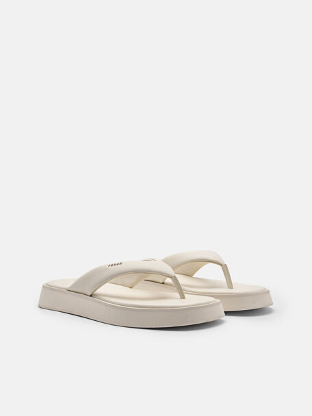 PEDRO Icon Leather Heel Sandals, Black
