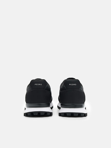 PEDRO Icon Leather Heel Sandals, Black