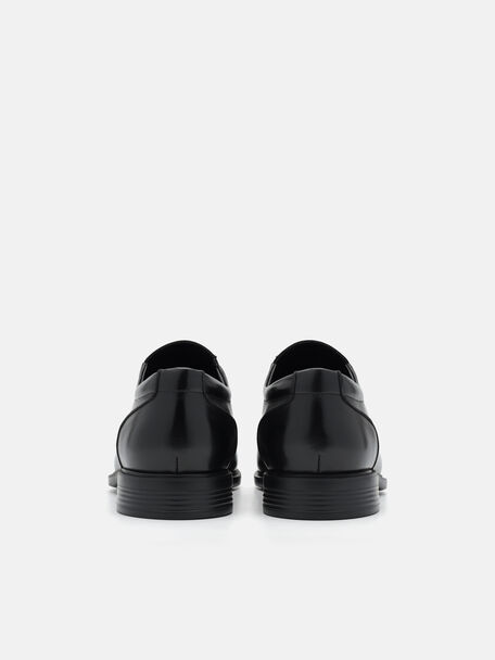 PEDRO Icon Leather Heel Sandals, Black