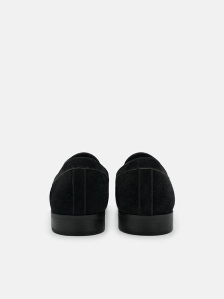 Suede Penny Loafers, , hi-res