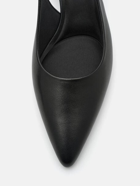 Quinn Leather Slingback Heel Pumps, , hi-res