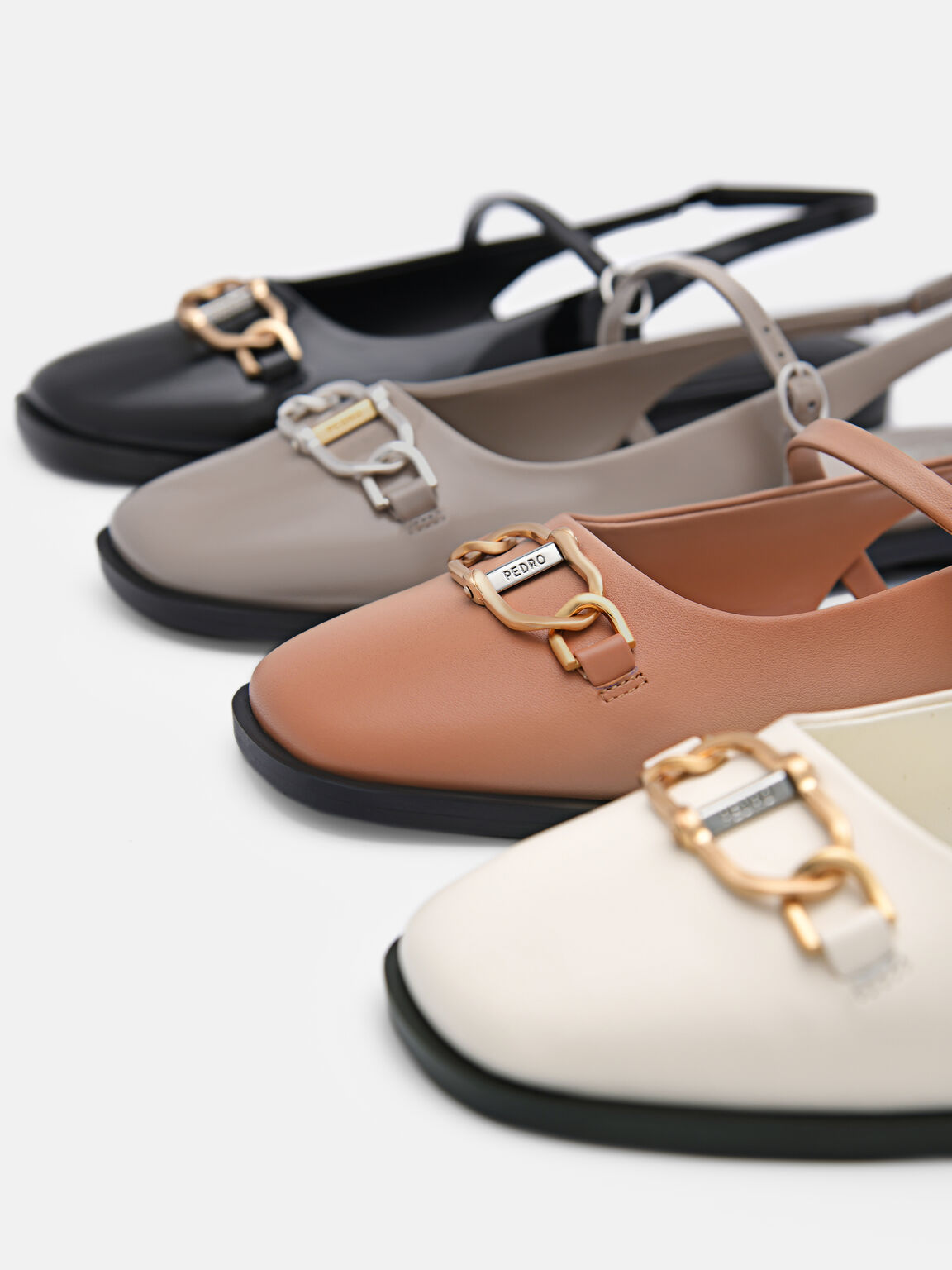 Sandal Slingback Kulit Jean, 