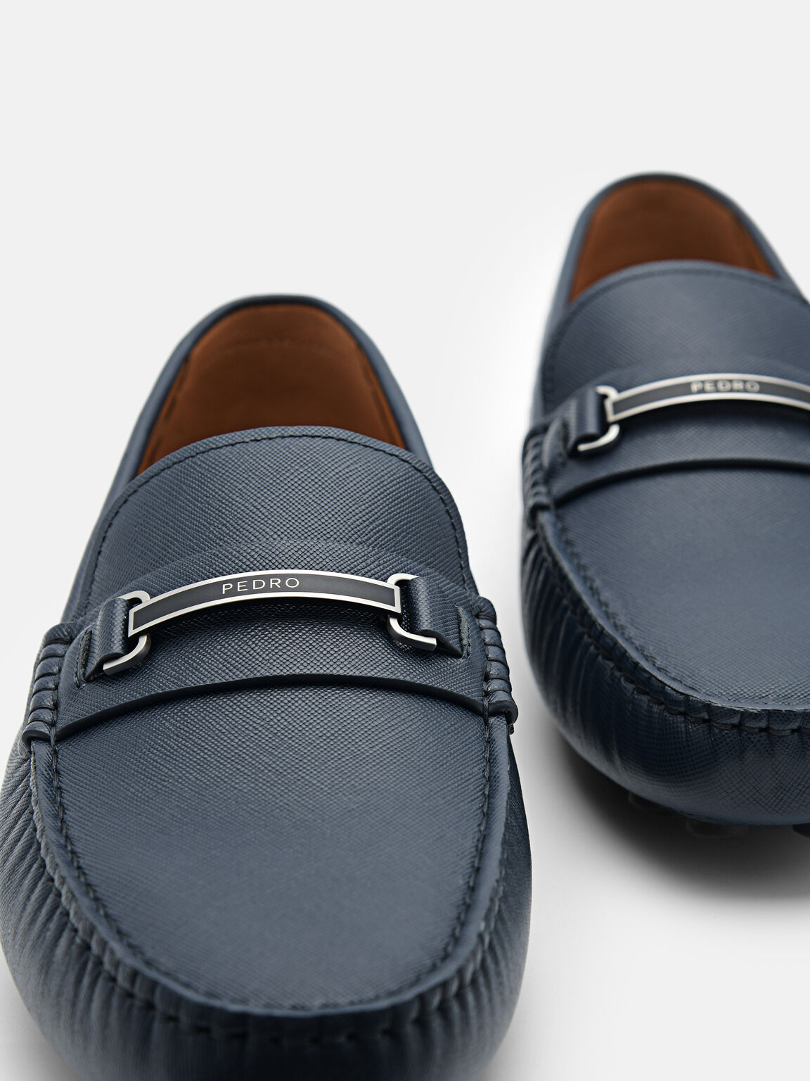 Sepatu Mengemudi Kulit Horsebit Steven, 