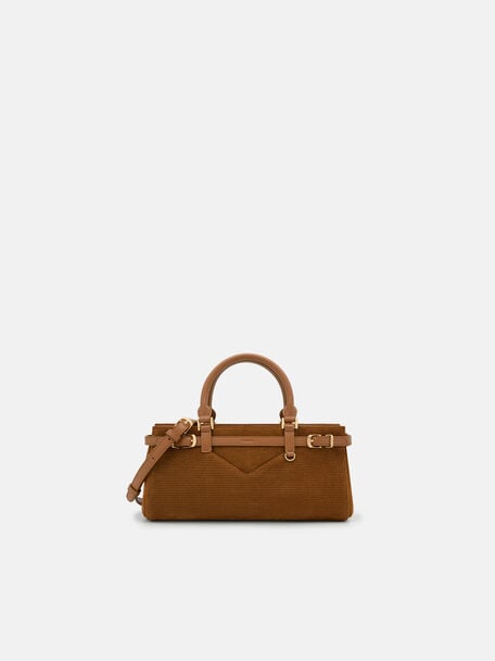 Tas Tangan Suede Vienna, , hi-res