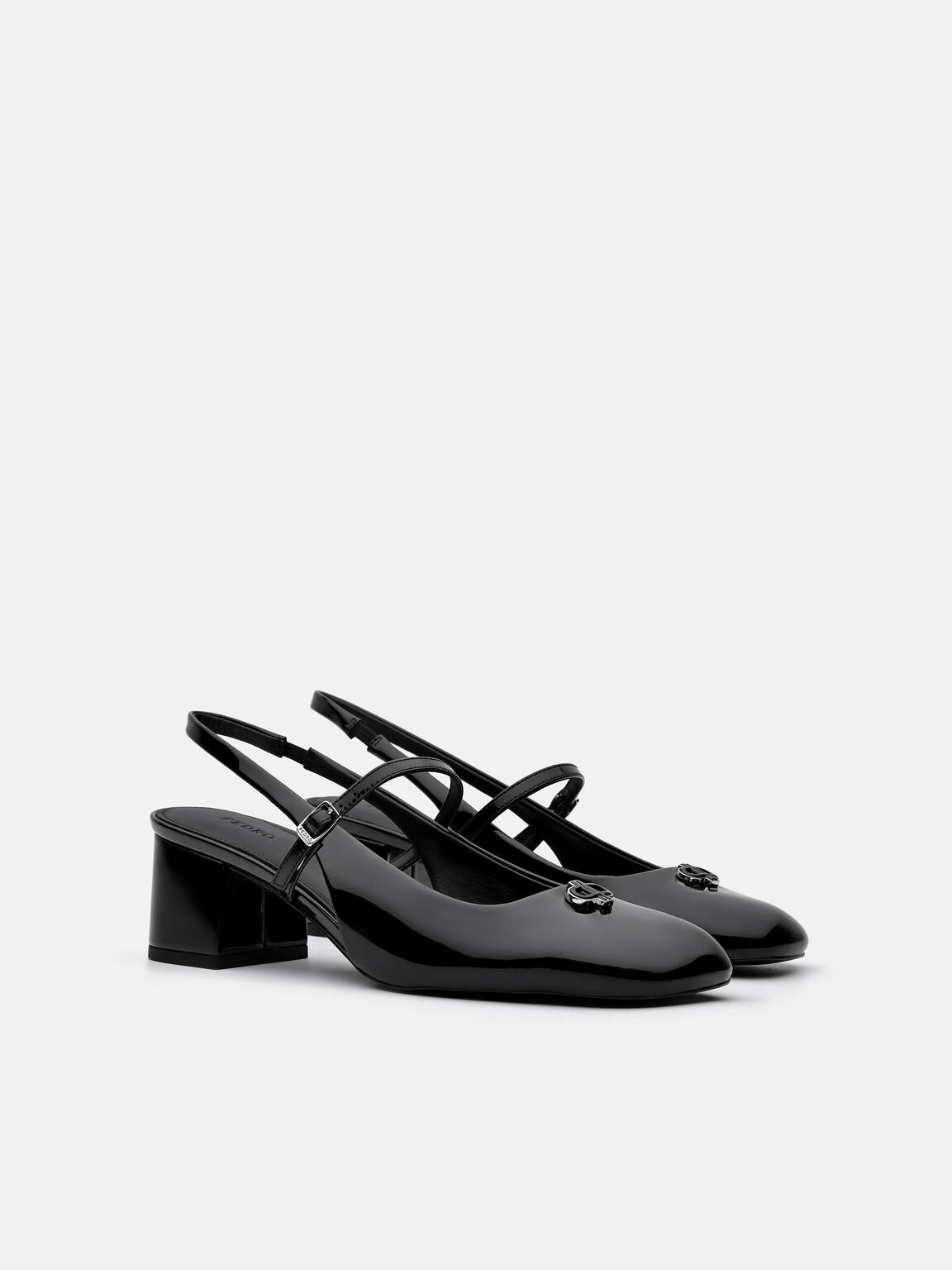 PEDRO Studio Pumps Slingback Kulit Patent, 