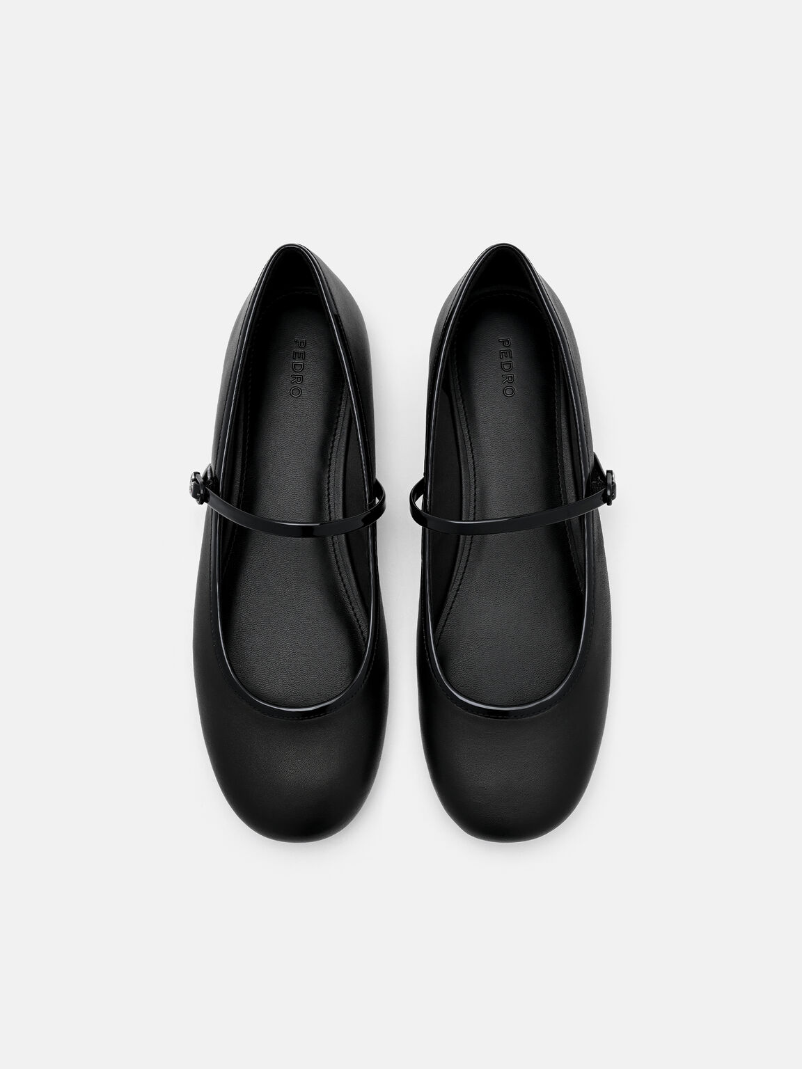 Sepatu Flat Mary Jane Kulit Claude, , hi-res