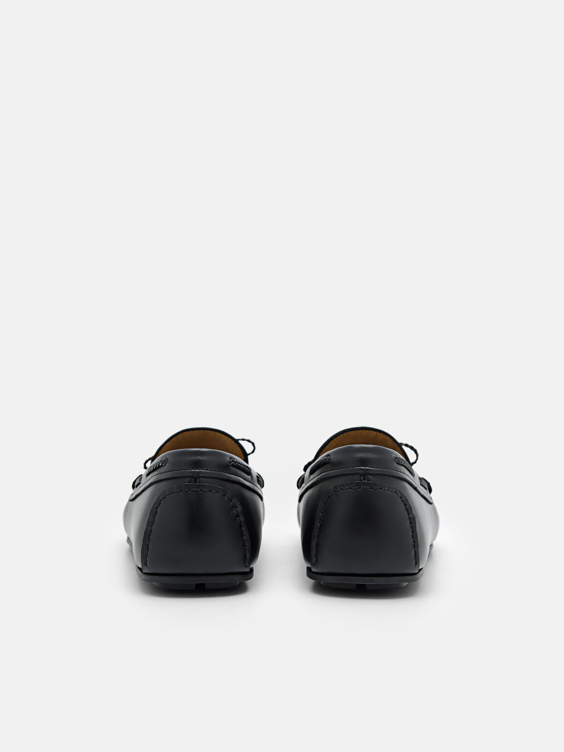 Leather Bow Driving Shoes, 
