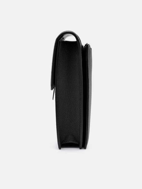 PEDRO Icon Leather Heel Sandals, Black