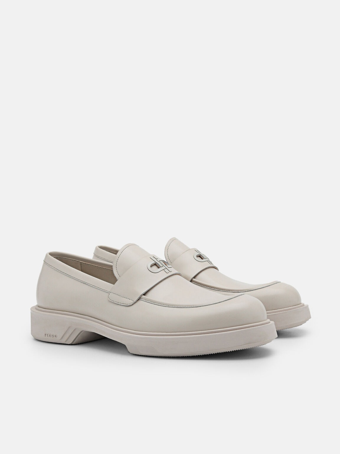 PEDRO Icon Loop Leather Penny Loafers, 