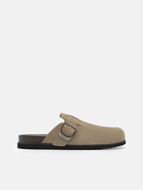 PEDRO Icon Leather Heel Sandals, Black