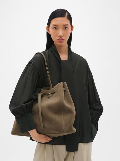 Tas Tote Suede Oversized Demi, , hi-res