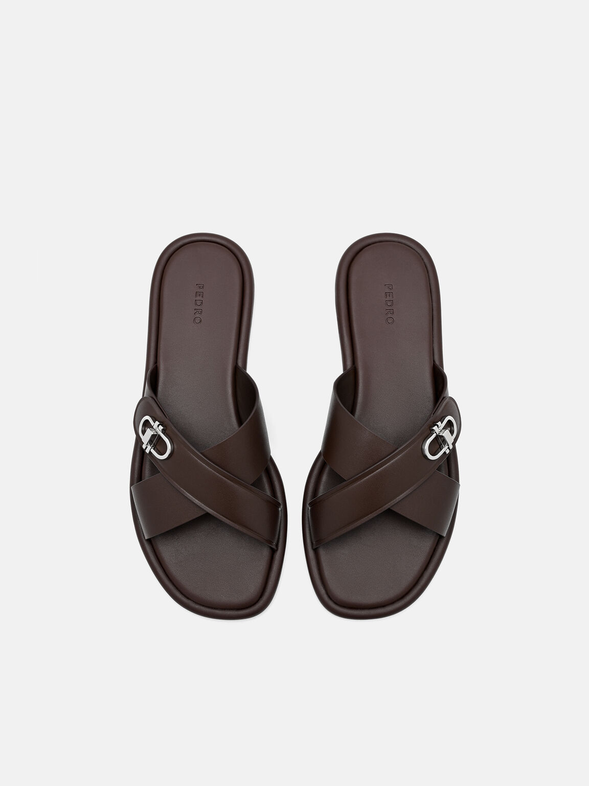 Sienna Leather Cross Sandals, , hi-res
