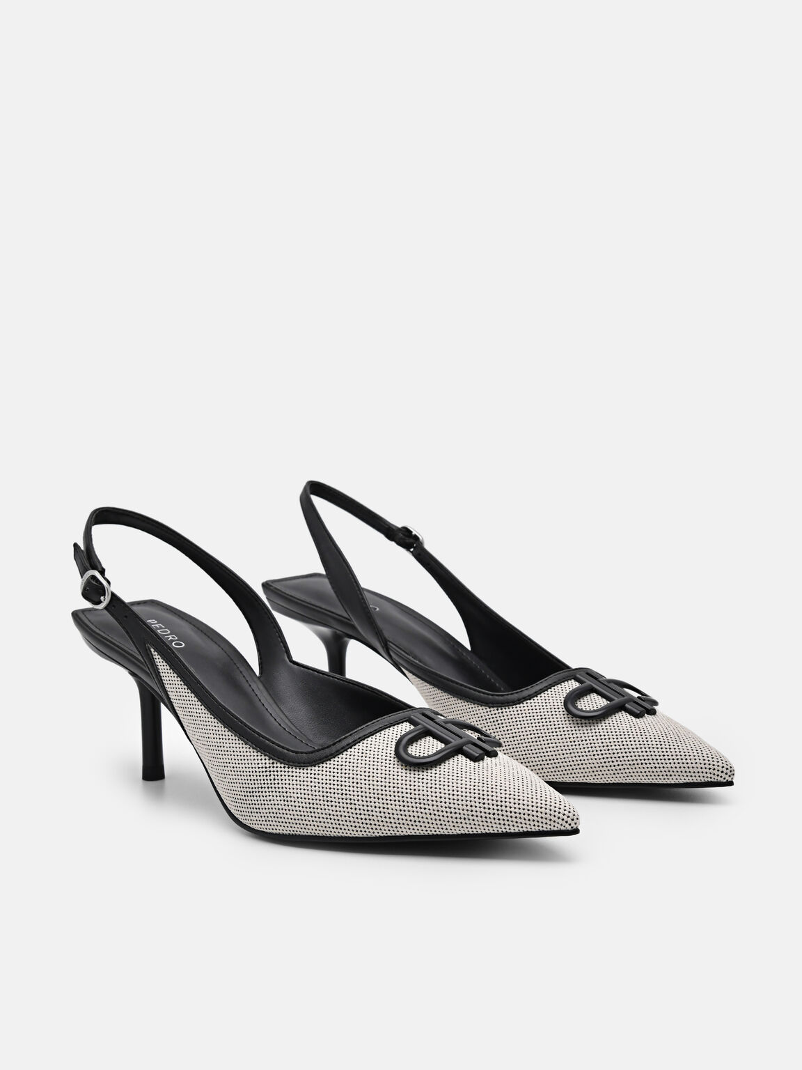 PEDRO Icon Canvas Slingback Pumps, 