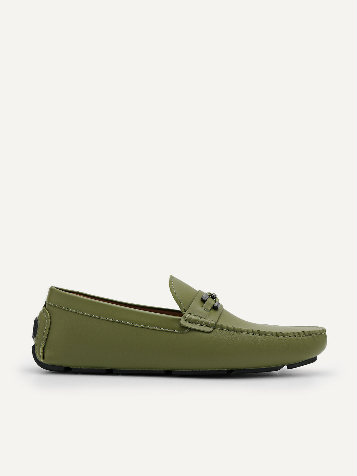 Sepatu Mengemudi Kulit Horsebit, 