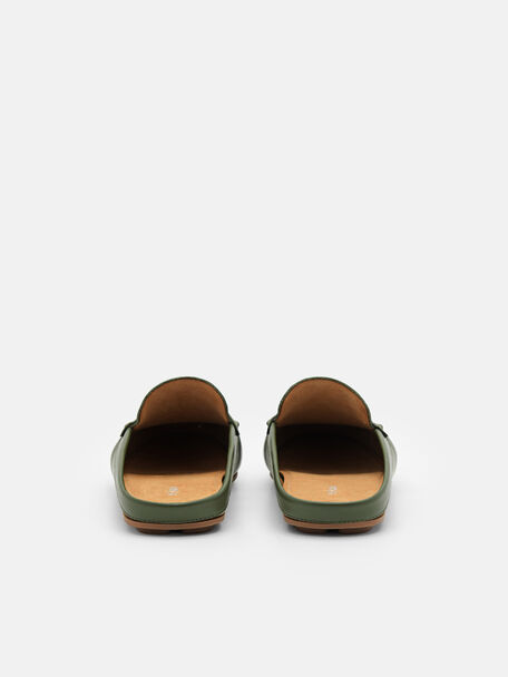 PEDRO Icon Leather Heel Sandals, Black