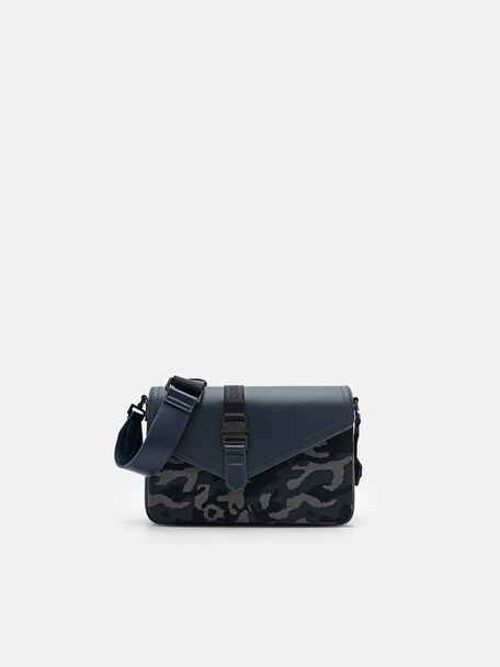 Taper Sling Bag, Navy, hi-res