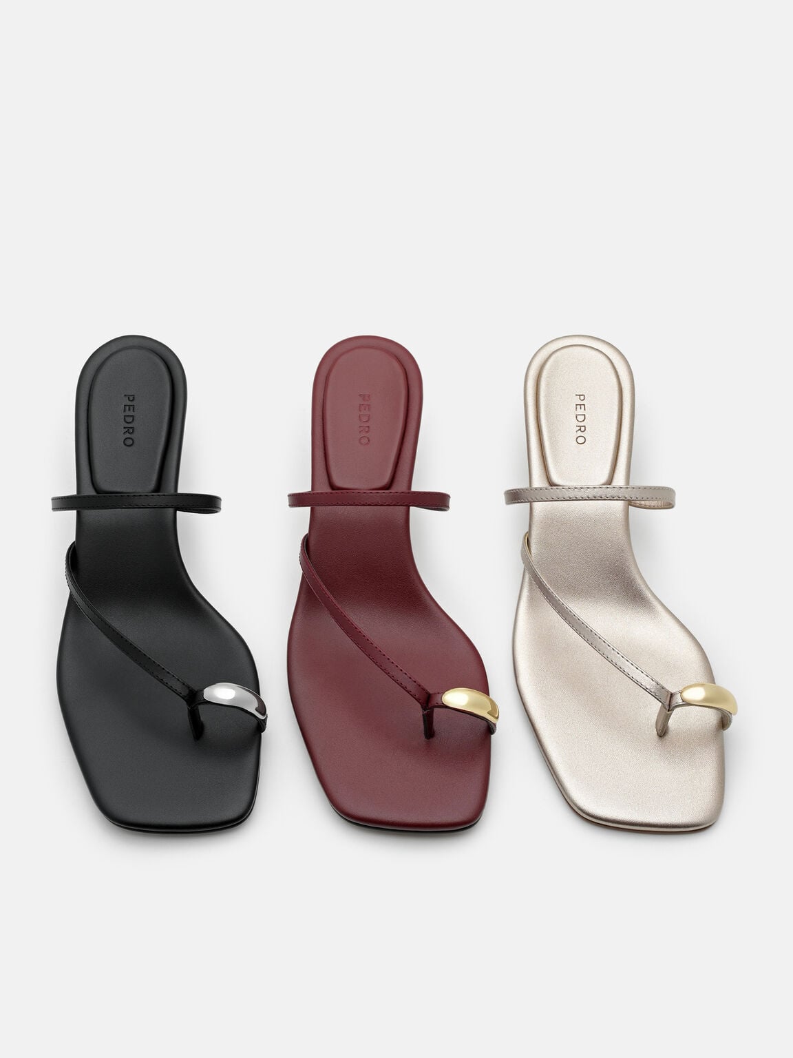Lia Leather Heel Sandals, , hi-res