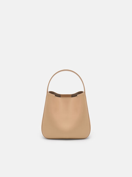 Dana Leather Bucket Bag, , hi-res