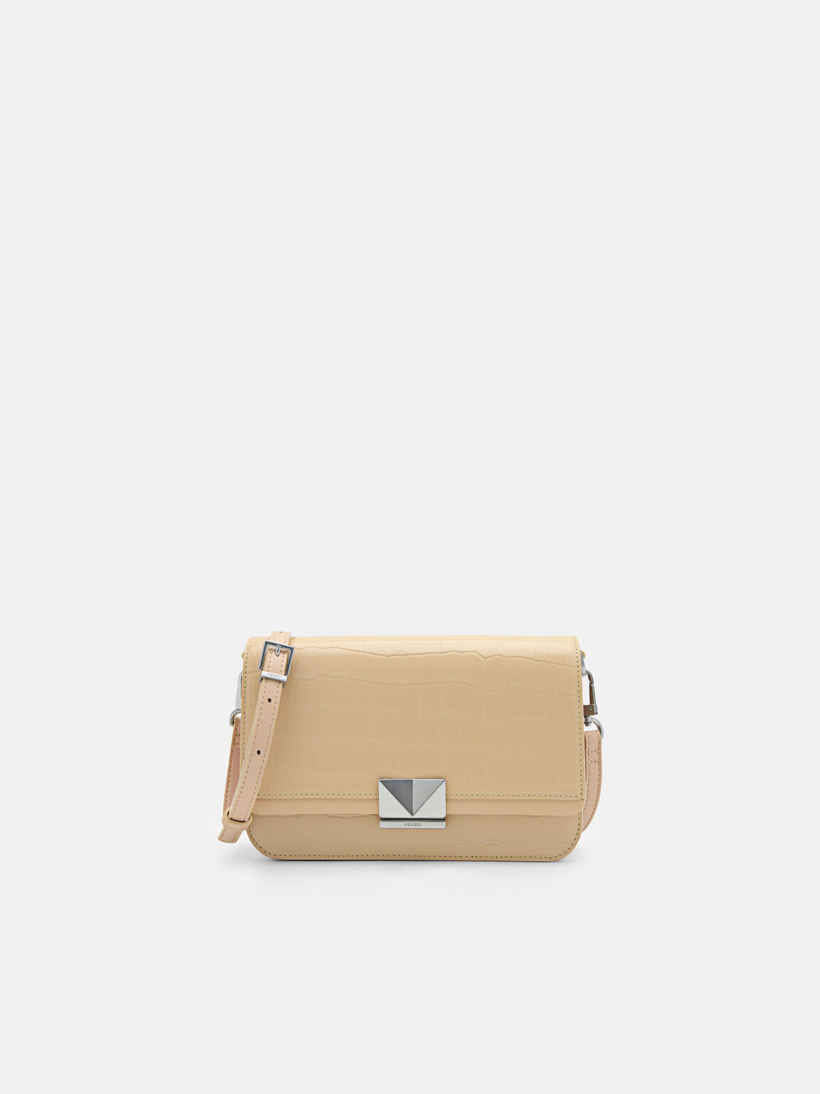 Tas Bahu Kulit PEDRO Studio Pixel, Nude