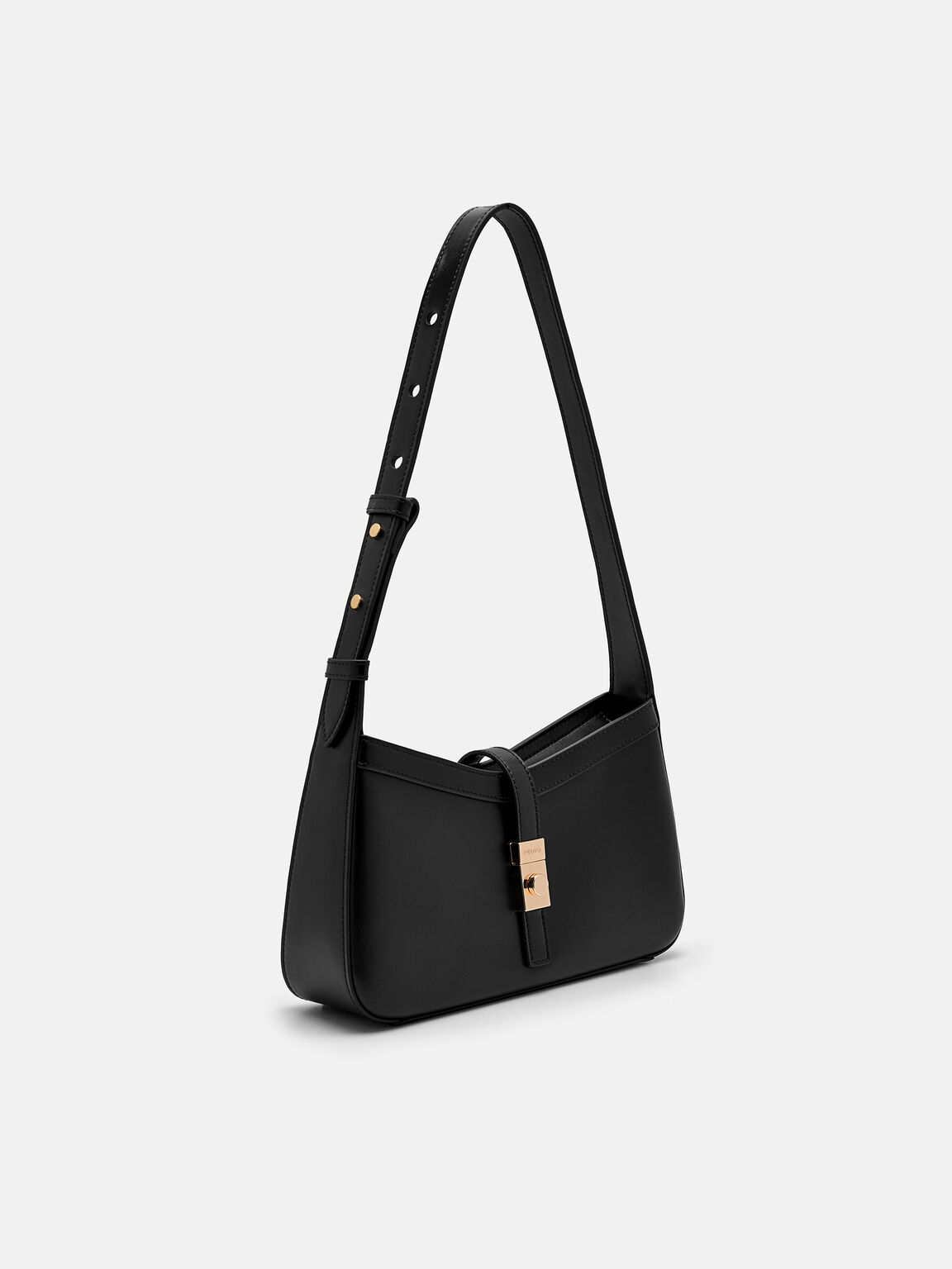 PEDRO Studio Farida Leather Shoulder Bag, Black