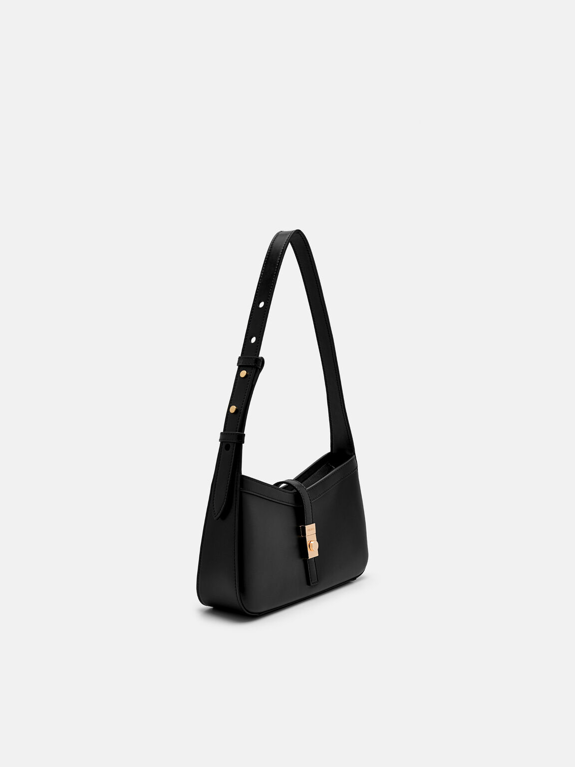 PEDRO Studio Farida Leather Shoulder Bag, Black