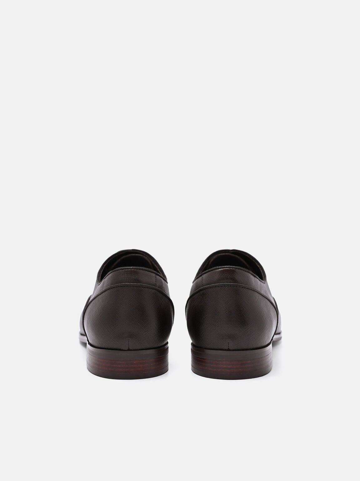 Saffiano Leather Derby Shoes, , hi-res