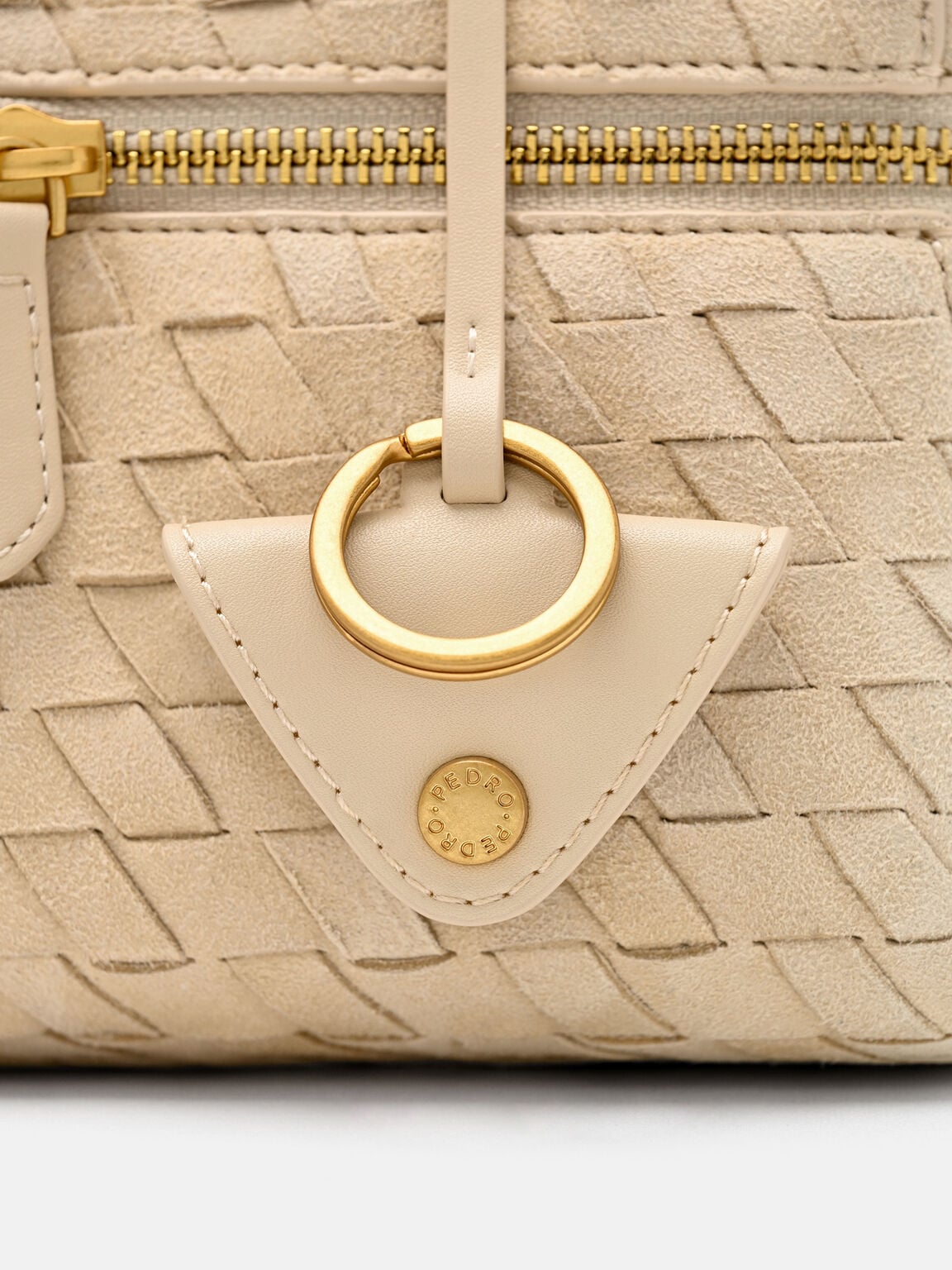 Alyssa Suede Woven Shoulder Bag, , hi-res