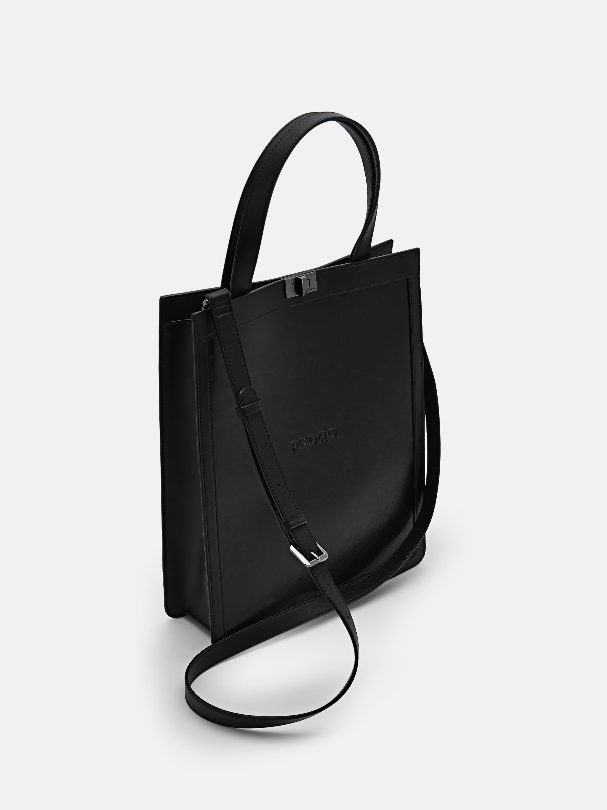 ★PEDRO Edge Tote Bag トート ショルダーバック/送料込 Black Edge Tote Bag - PEDRO ID