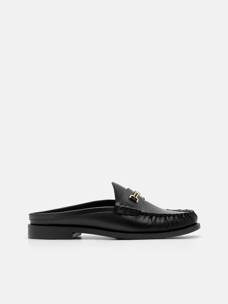 Alistair Leather Penny Mules, , hi-res