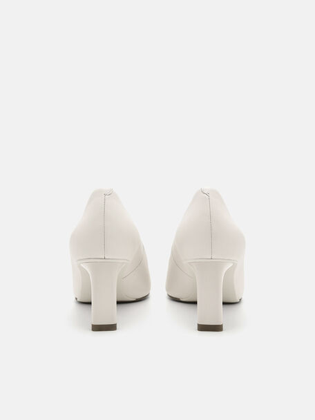 PEDRO Icon Leather Heel Sandals, Black