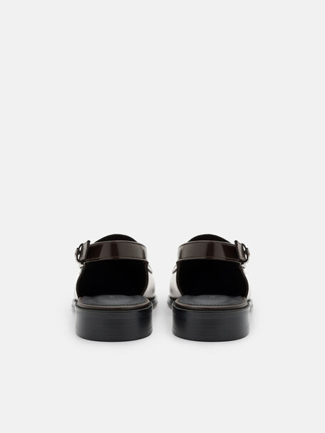 Remy Leather Backstrap Mules, 