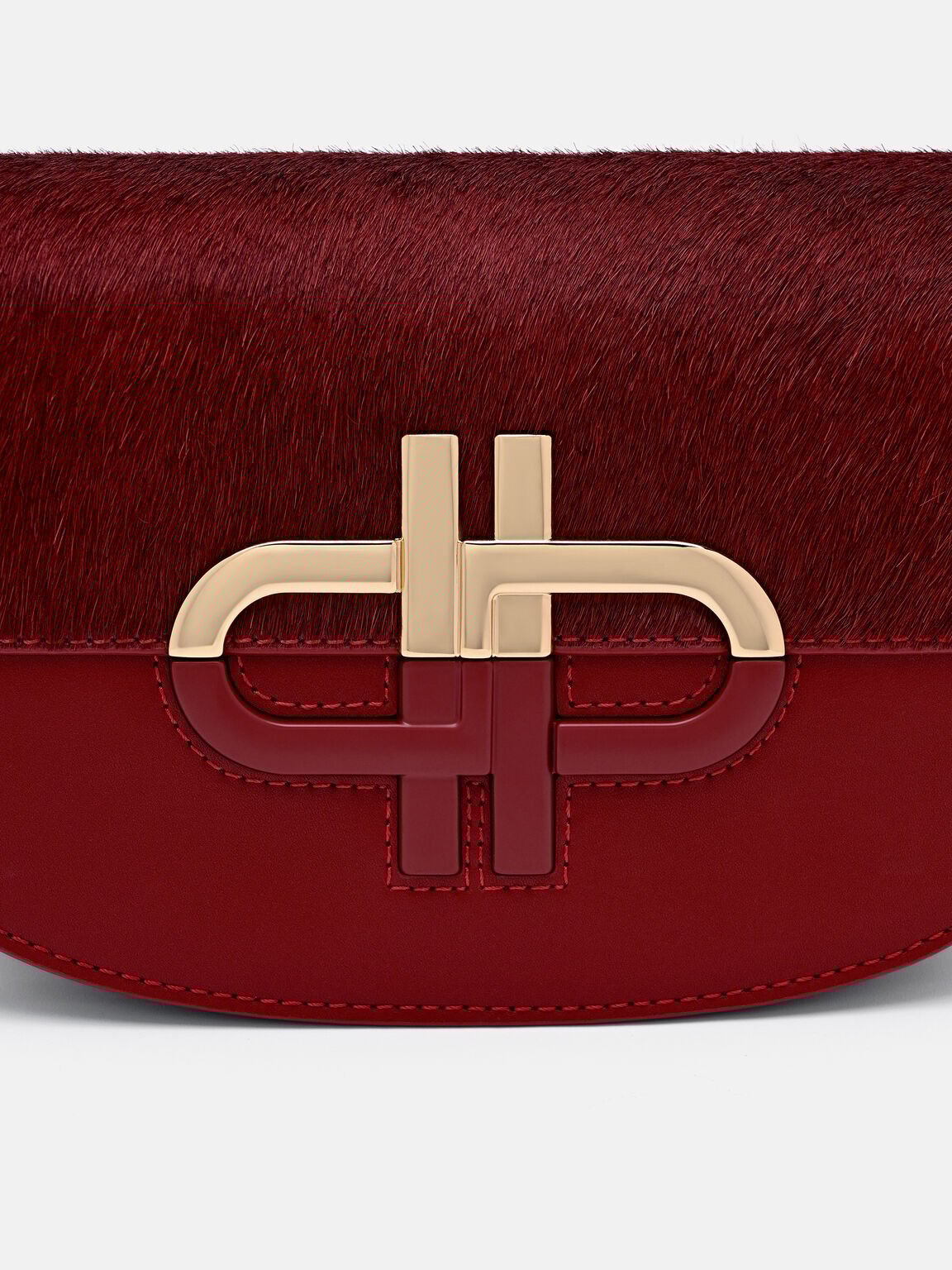 Duet Calf Hair Shoulder Bag, , hi-res