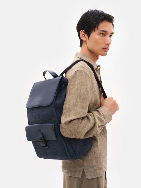 Tex Leather Backpack, , hi-res