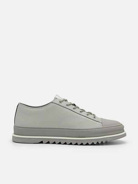 Men's Owen Court Sneakers, Light Grey, hi-res