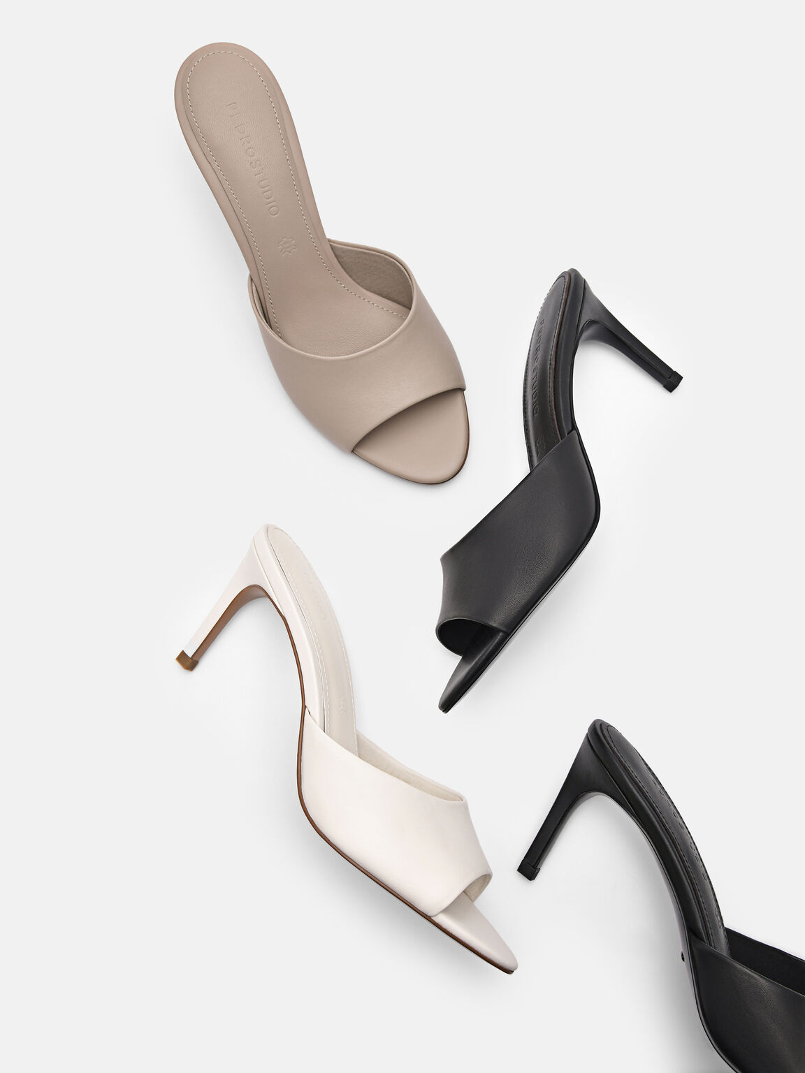 PEDRO Studio Ashley Leather Heel Sandals, 